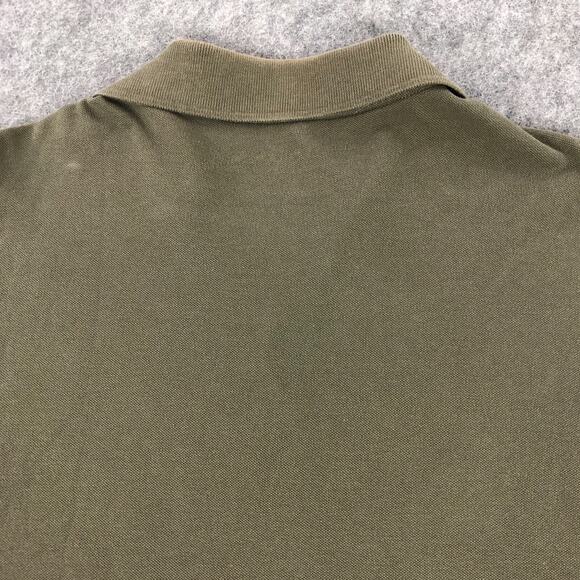 UNTUCKit Mens Polo Shirt Large Hunter Green Long Sleeve Pima Cotton Collared - Picture 5 of 11